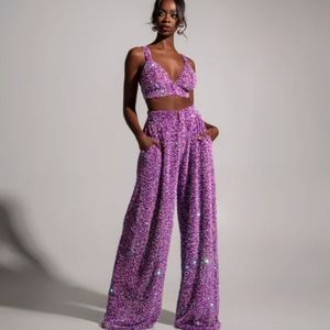 Sequins Bra & Pants Set